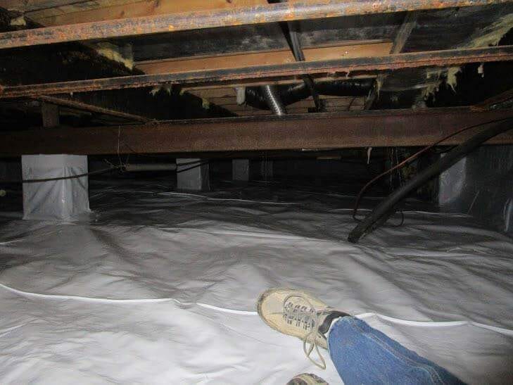 Damp Crawl Space Resolved with Encapsulation in Mannington, WV