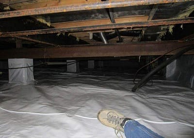 Damp Crawl Space Resolved with Encapsulation in Mannington, WV